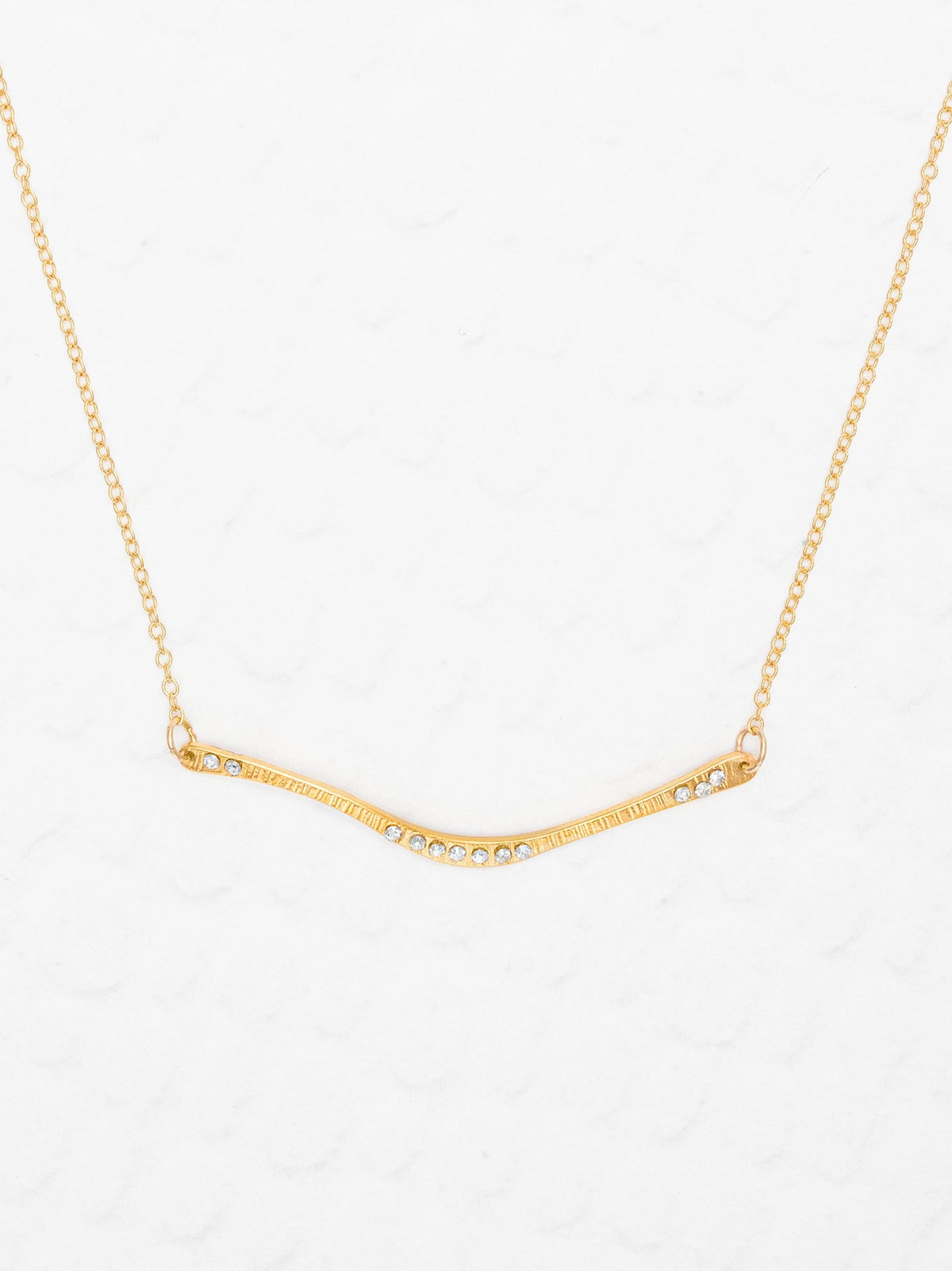 Gold Zara Bar Necklace