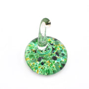 Overhead View Green Glass Ring Holder