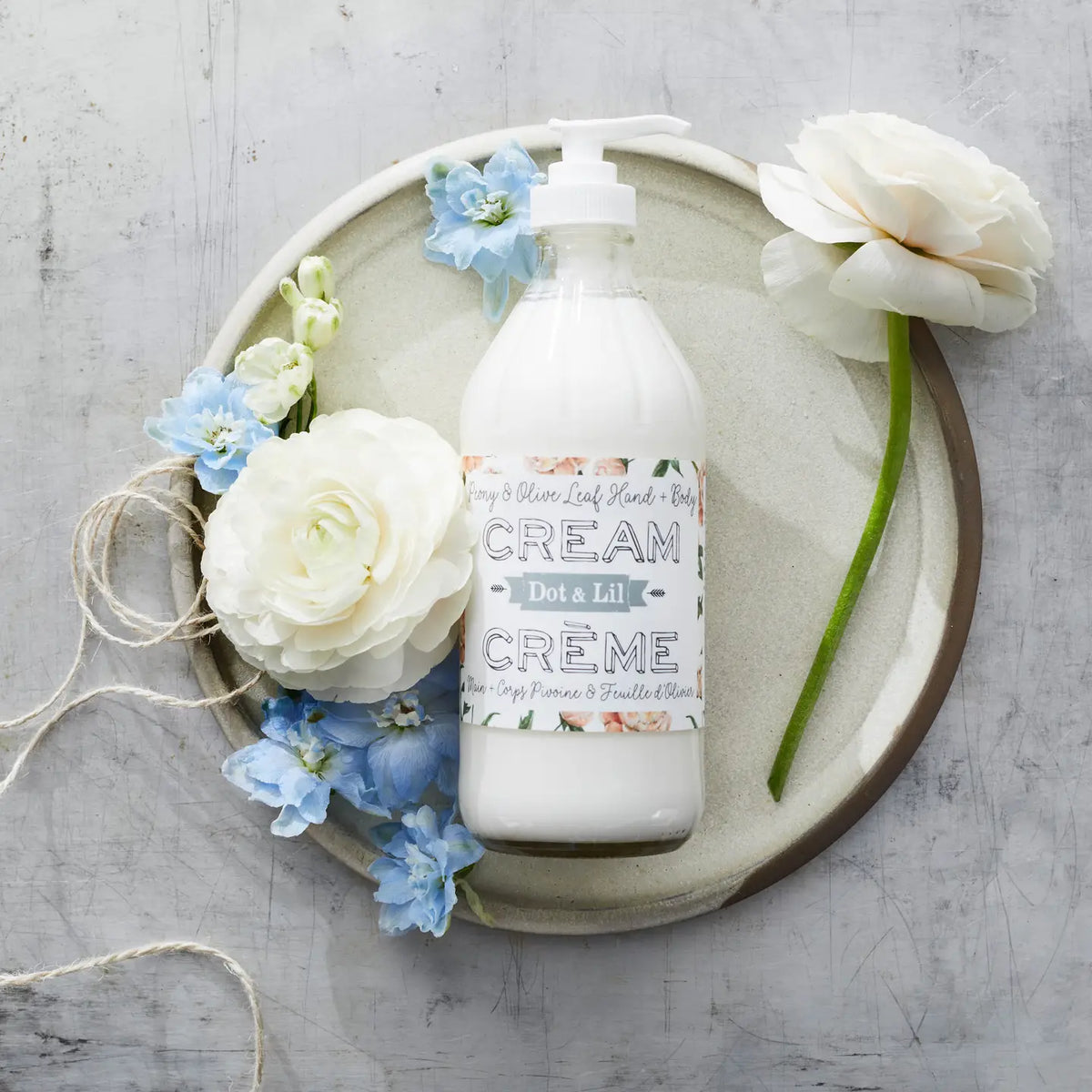 Peony & Olive Leaf Hand & Body Cream