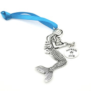 Pewter Mermaids Only Ornament