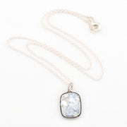 Roman Glass Rectangle Necklace 15395