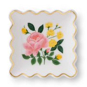Roses Scalloped Ring Dish