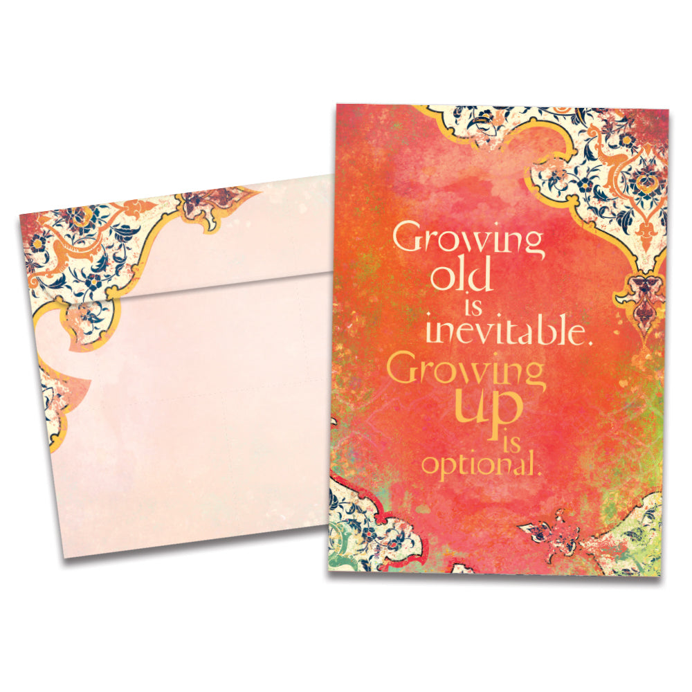 Growing Up is Inevitable Birthday Greeting Card