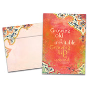 Growing Up is Inevitable Birthday Greeting Card