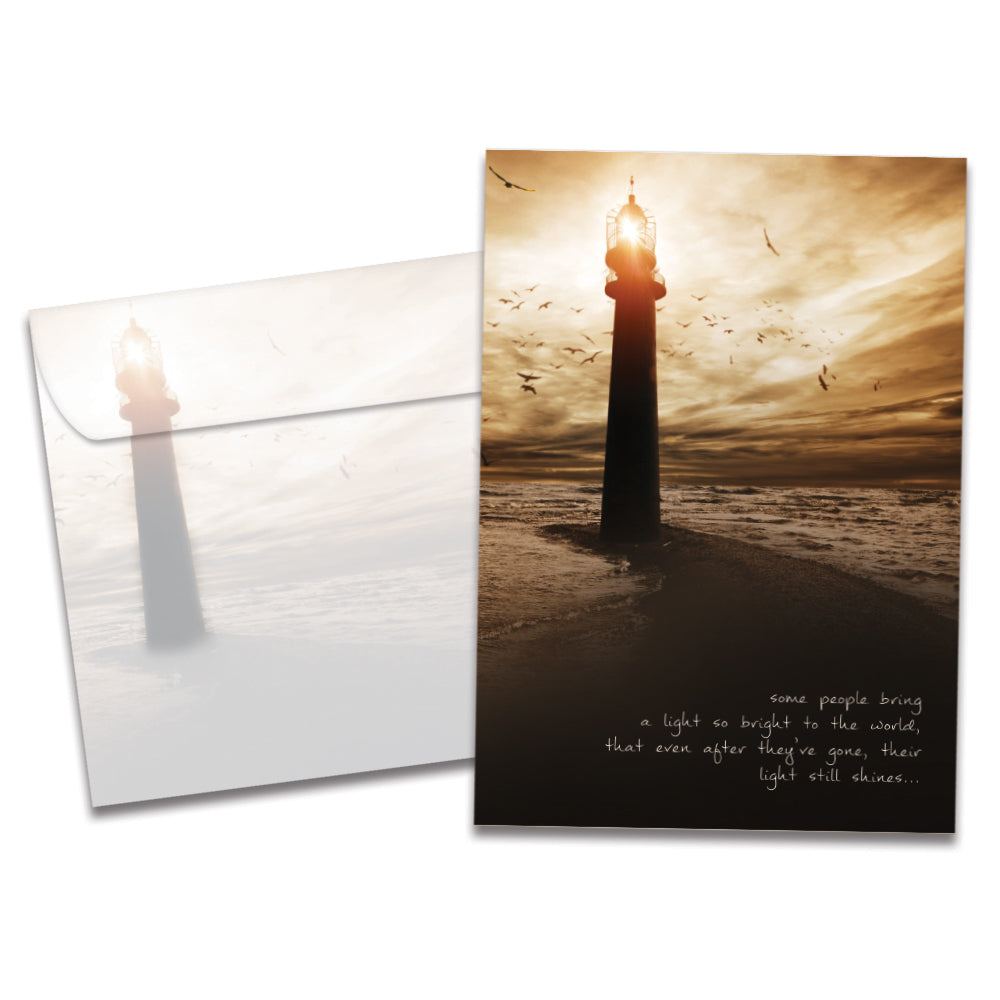 Light So Bright Sympathy Card
