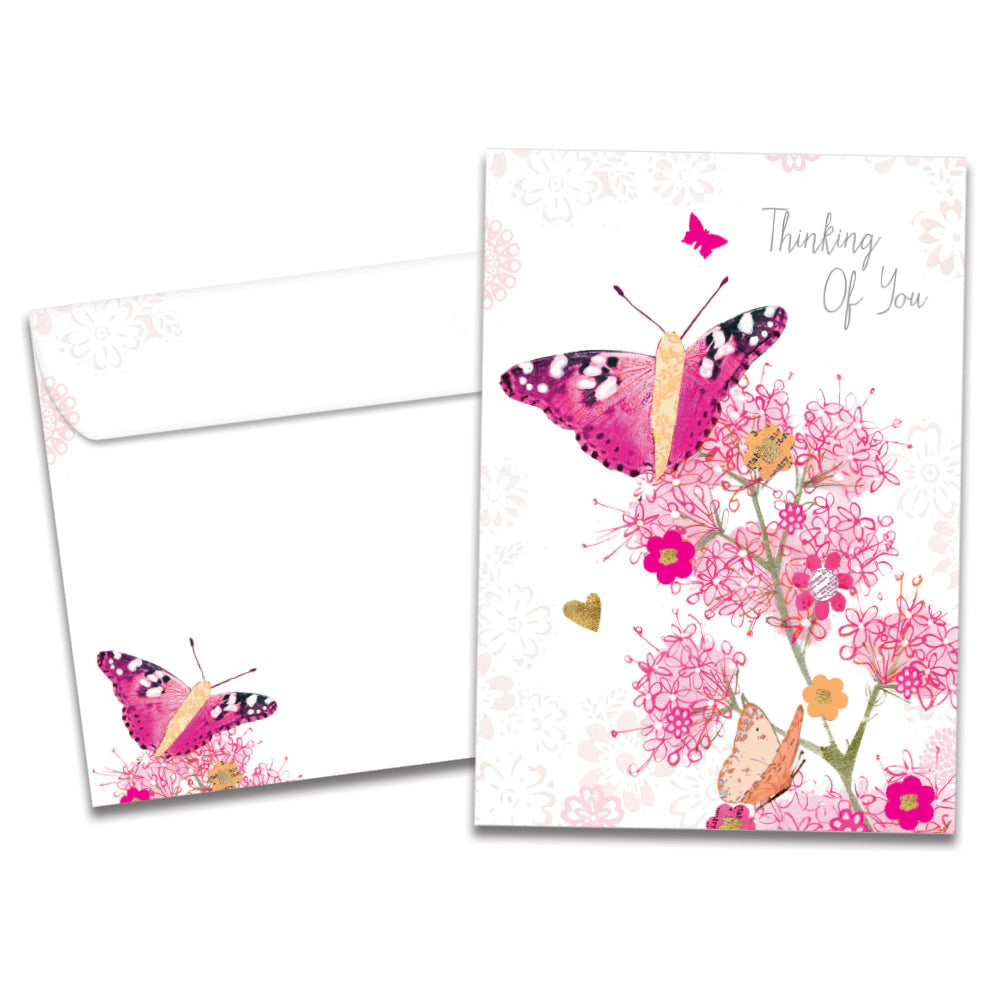 Thinking of You Butterfly Greeting Card