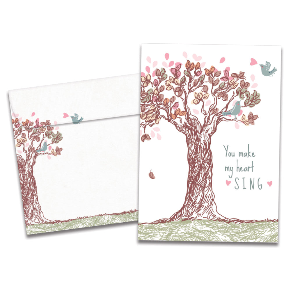 Heart Sing Anniversary Card