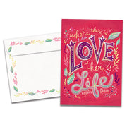 Love is Life Birthday Card