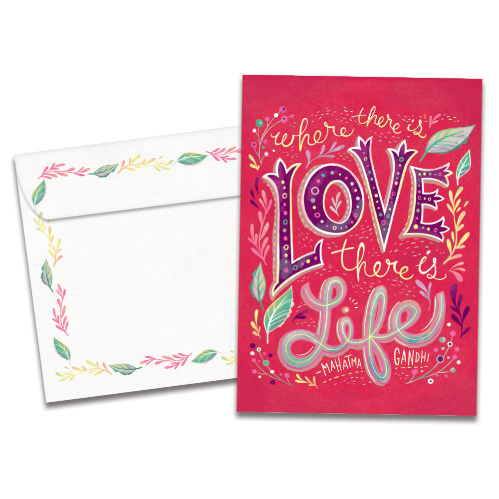 Love is Life Birthday Card
