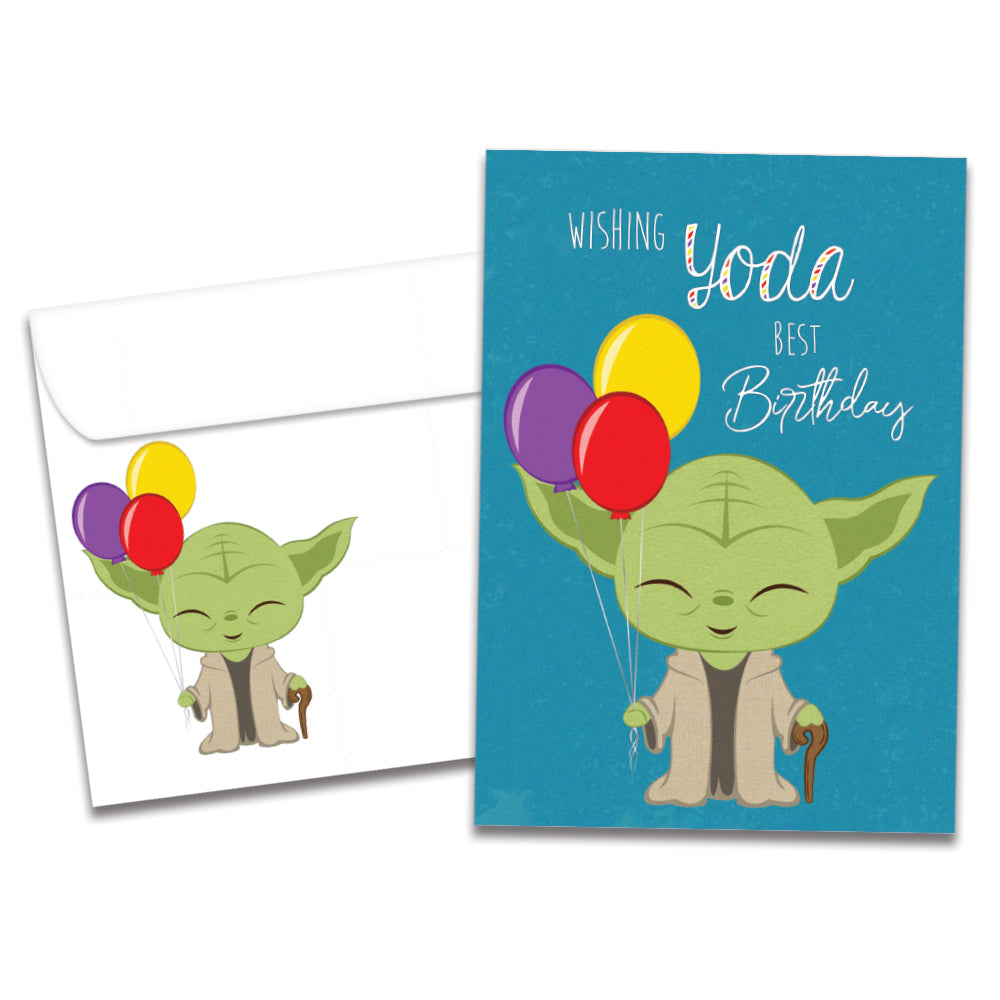 Yoda Best Birthday Greeting Card