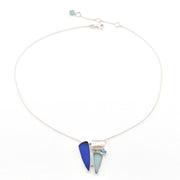 Sea Glass Pearl Topaz Necklace