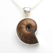 Sterling Silver Ammonite Pendant