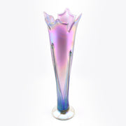 Top View Glass Purple Flower Vase