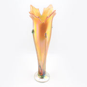 Top View Glass Salmon Flower Vase
