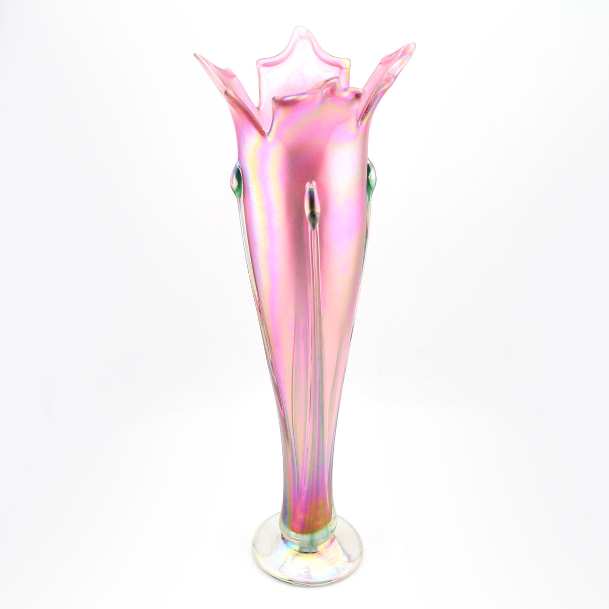 Top View Glass Wine Red Flower Vase