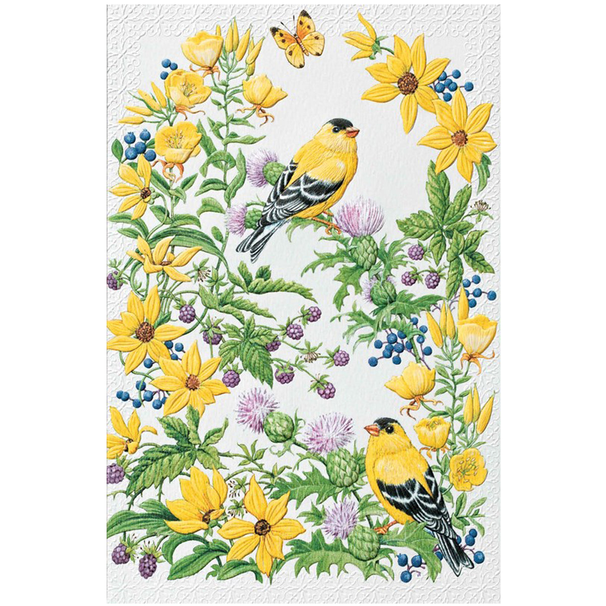 Goldfinch in Thistle Friendship Card