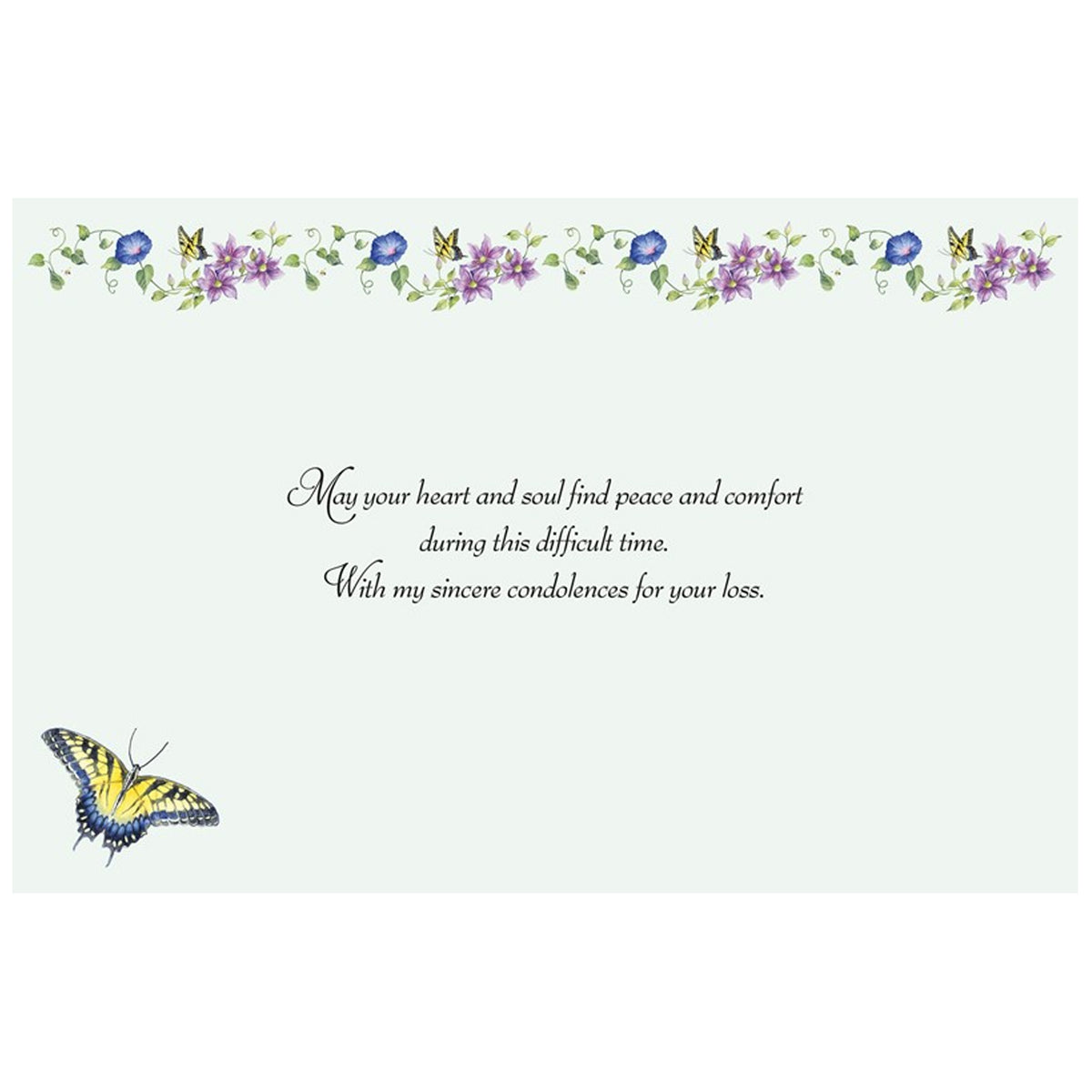 Trailing Vines Sympathy Card