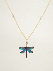 Turquoise Dragonfly Dreams Pendant Necklace