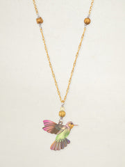 Living Coral Picaflor Pendant Necklace