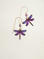 Violet Skies Dragonfly Dreams Earrings