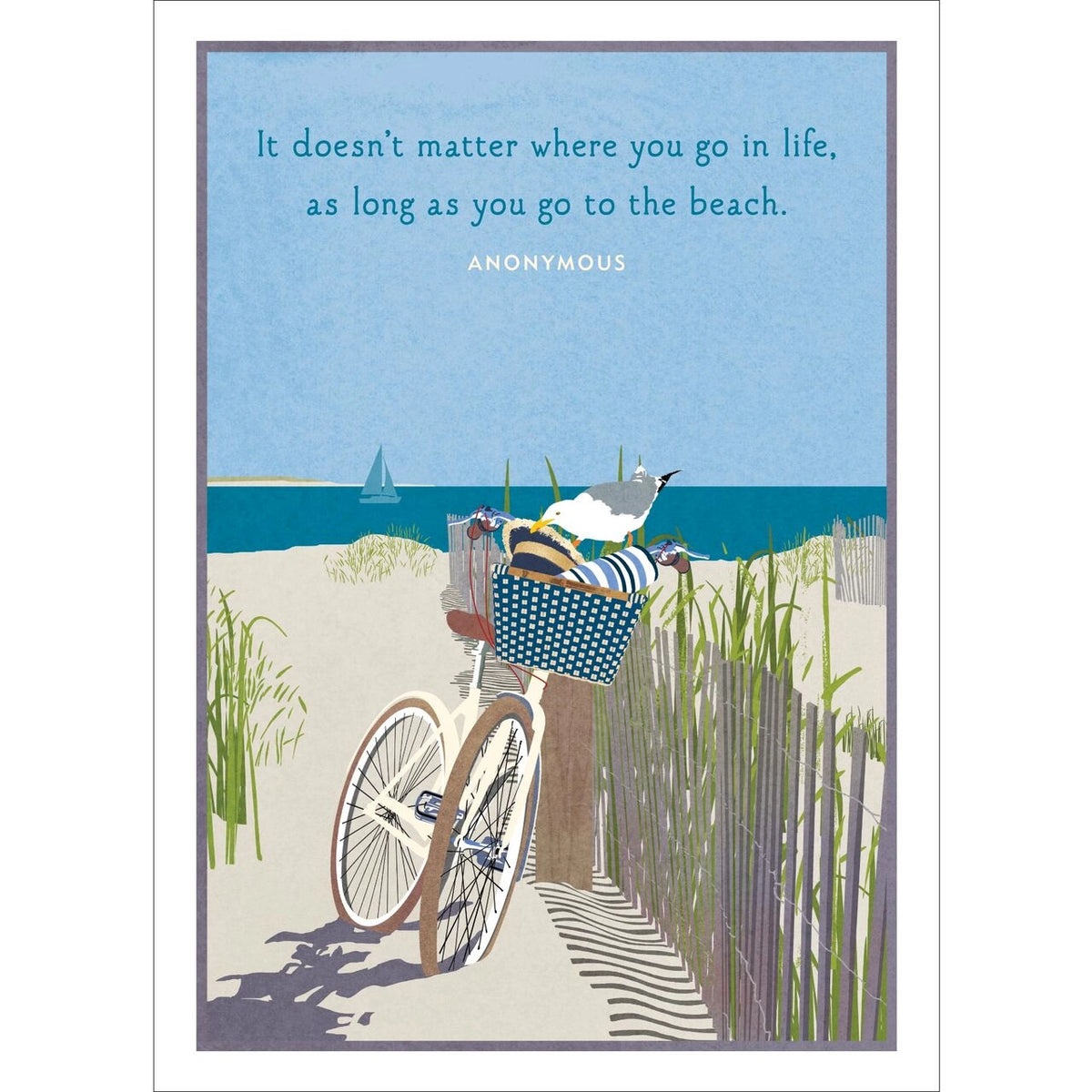 Beach Bike Birthday Card