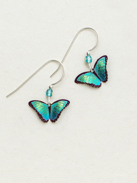 Green Flash Petit Bella Butterfly Earrings
