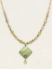 Green Garden Sonnet Beaded Necklace