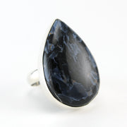 Alt View Sterling Silver Pietersite Tear Ring