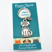 Handcrafted Pewter Dog Key Ring
