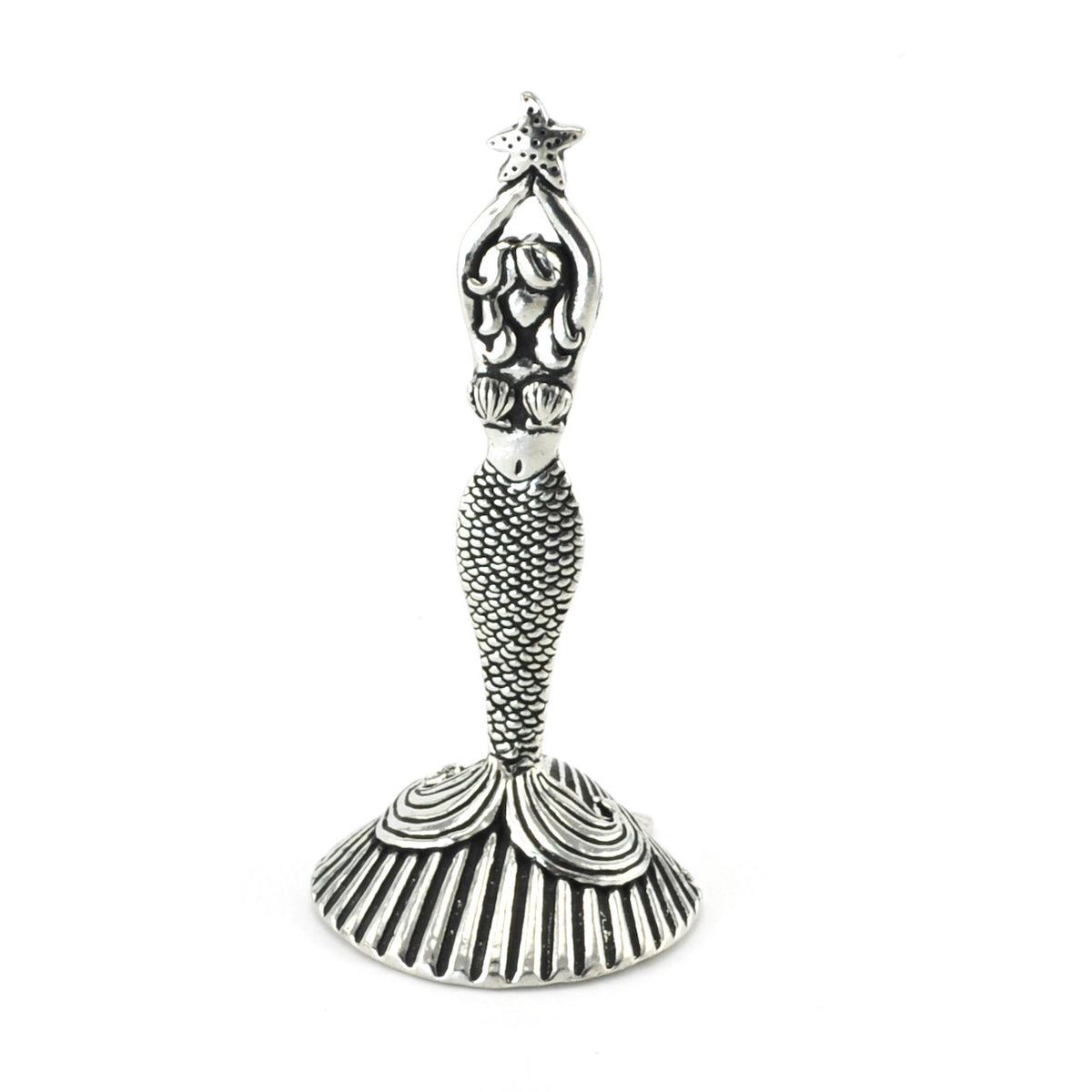 Pewter Mermaid Ring Holder