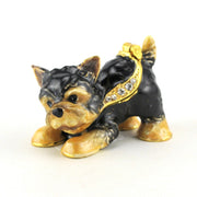 Yorkie Enamel Miniature Box