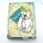 Handcrafted Pewter Dig Dog Small Tray