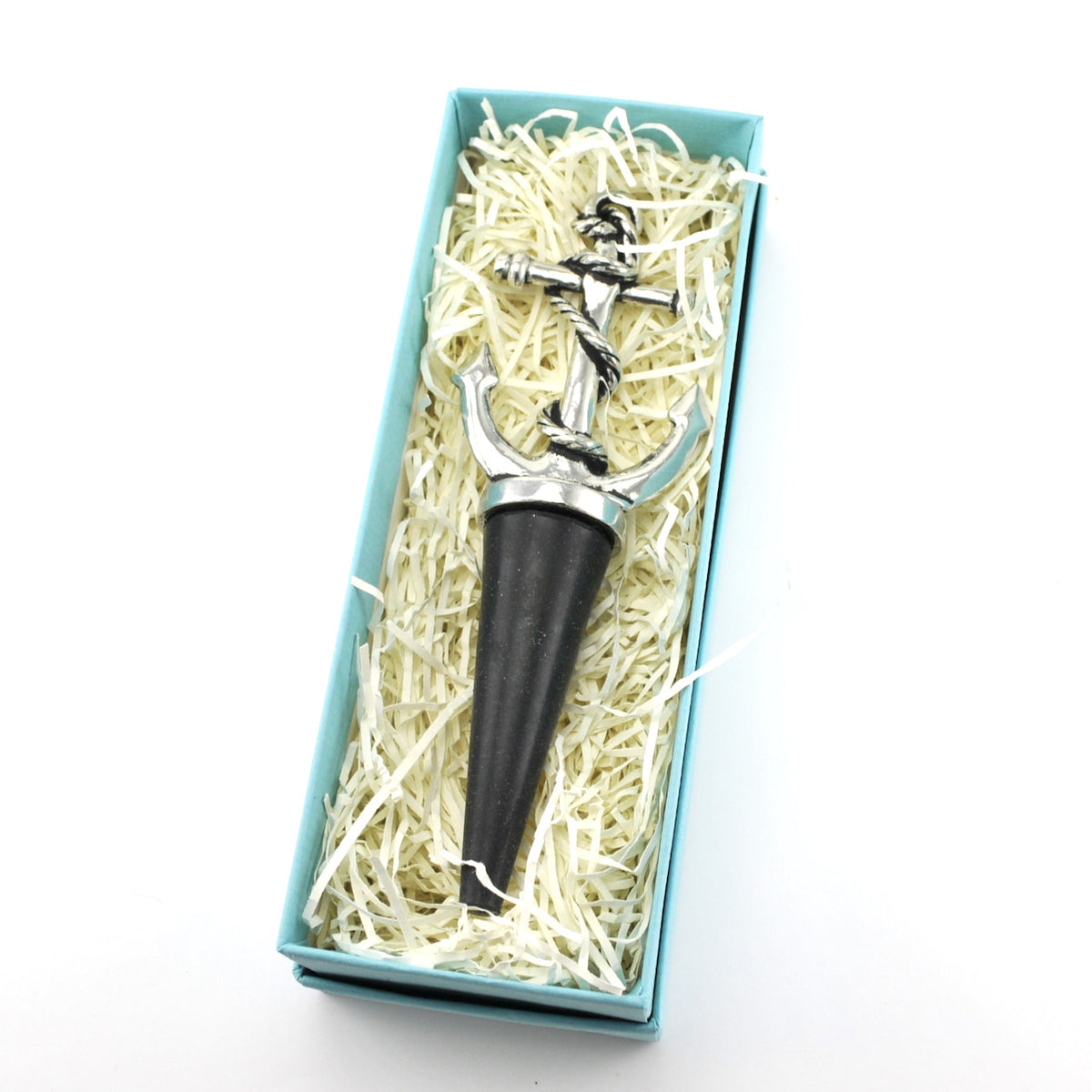 Pewter Anchor Bottle Stopper