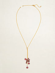 Alt View Cranberry Gala Lariat Necklace