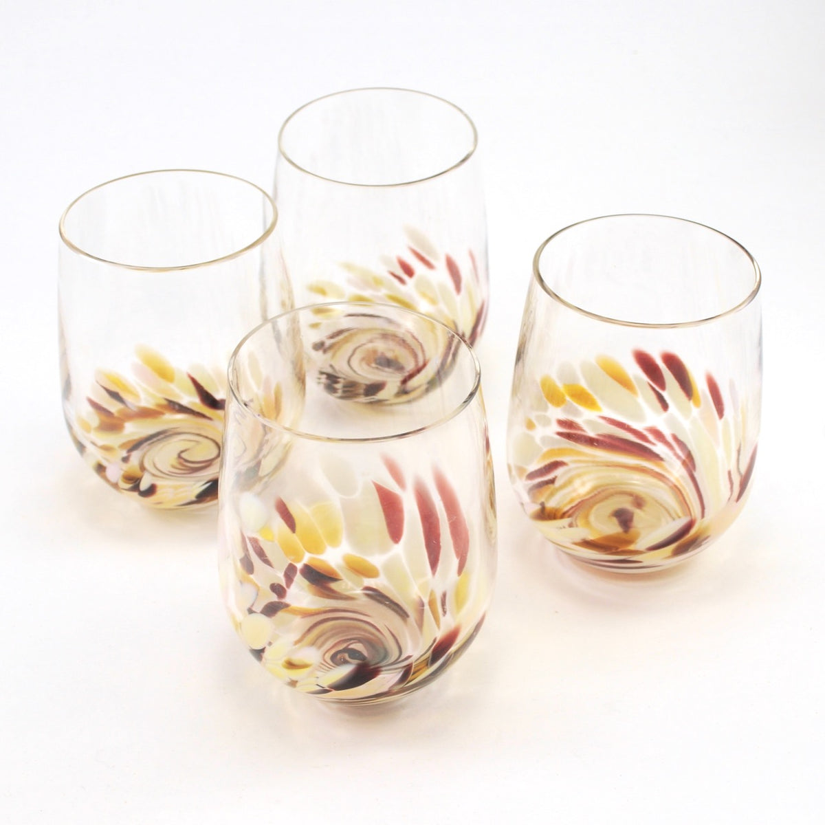 Vino Breve Coffee Colored Stemless Wine Glass