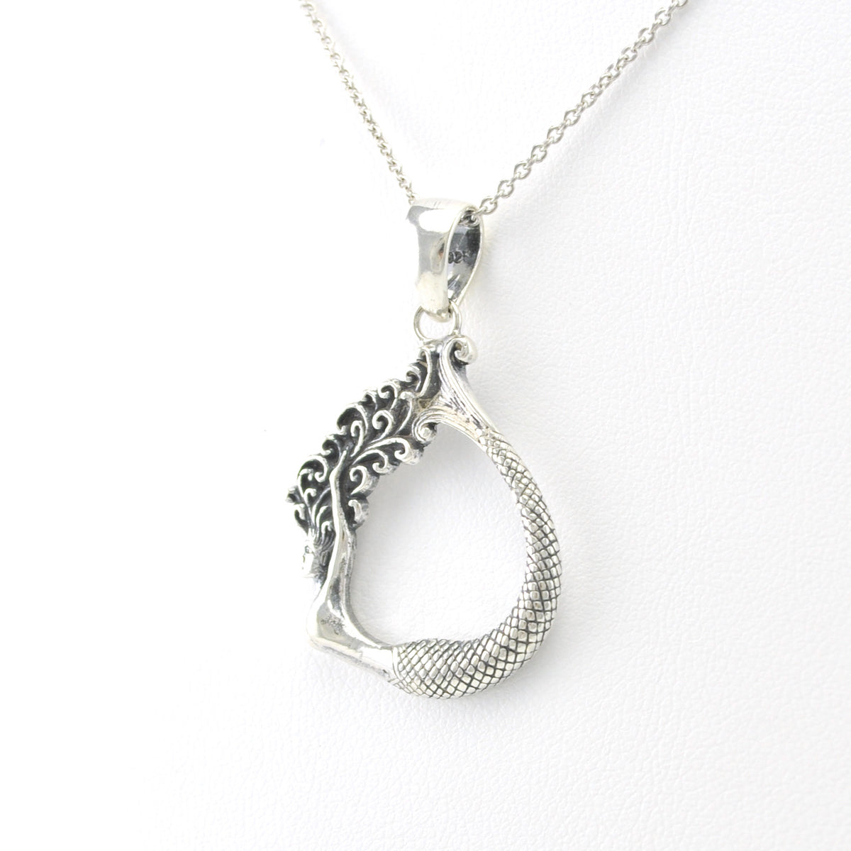 Silver Mermaid Dive Necklace