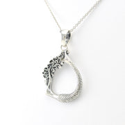 Silver Mermaid Dive Necklace