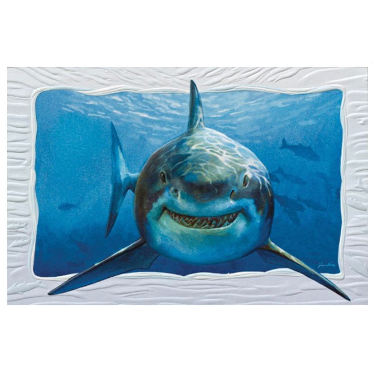 Smiley Shark Birthday Card