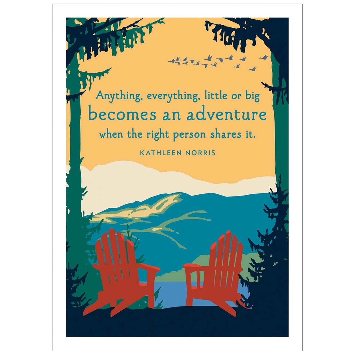 Adirondacks Anniversary Card