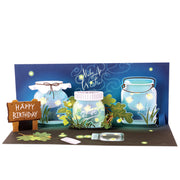 Fireflies Panoramic Greeting Card
