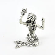 Pewter Sitting Mermaid Ring Holder