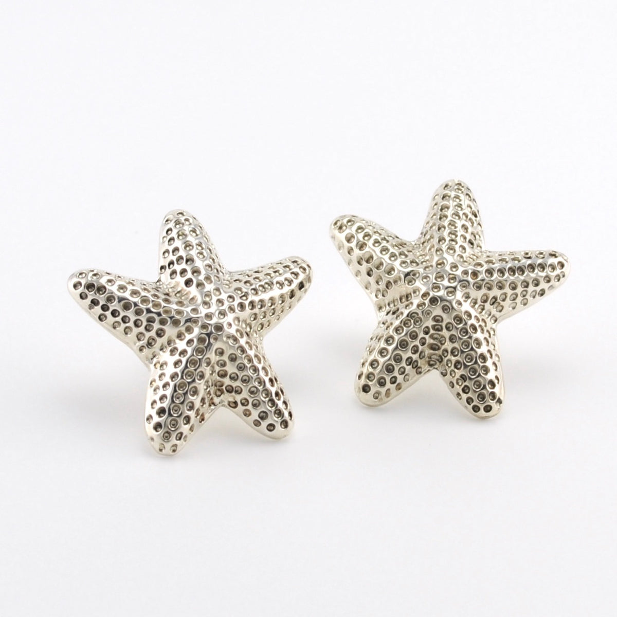 Silver Starfish Post Earrings