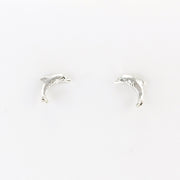 Silver Dolphin Post Earrings