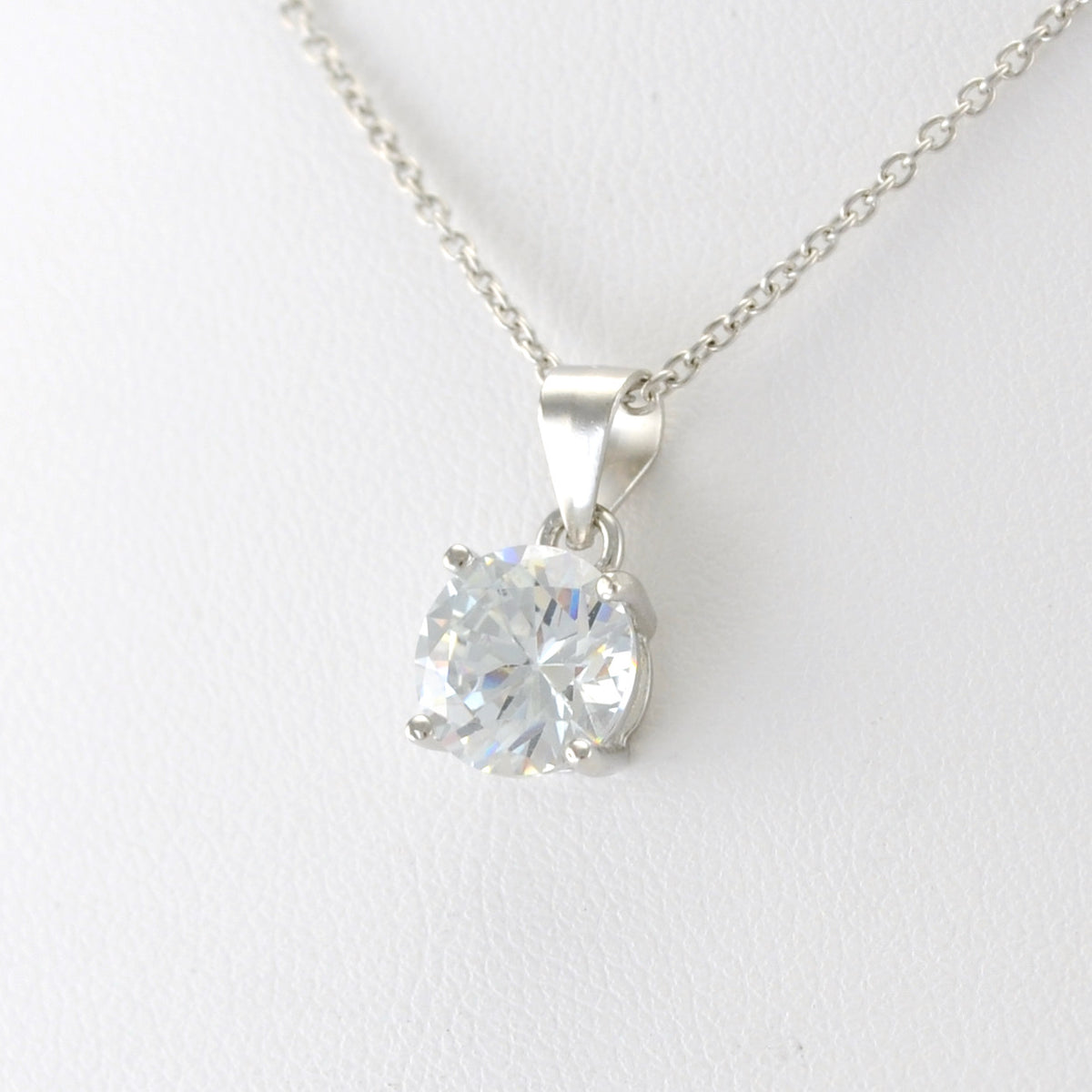 Sterling Silver CZ Necklace