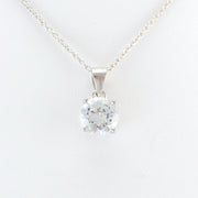 Alt View Sterling Silver CZ Necklace