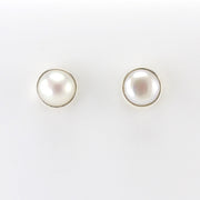 Sterling Silver Pearl Post Earrings