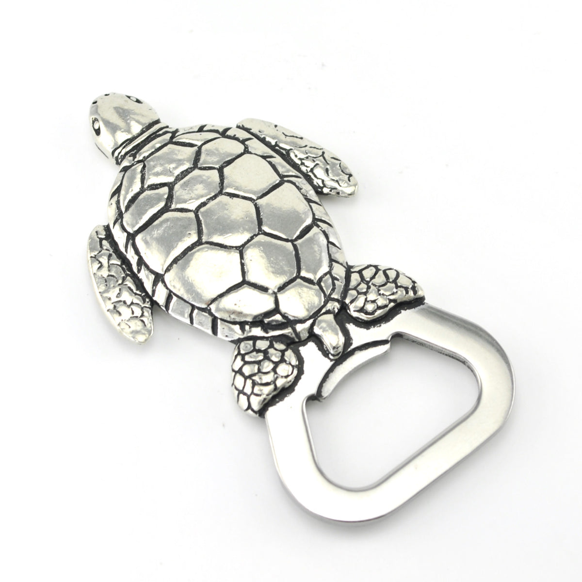 Handcrafted Pewter Sea Turtle Bottle Opener