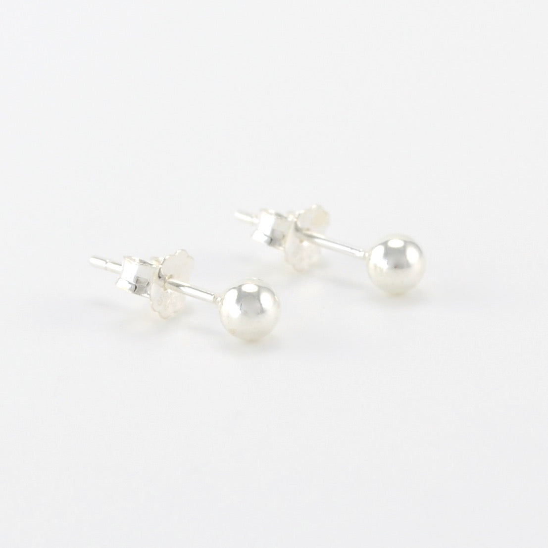 Silver 4mm Ball Post Earrings