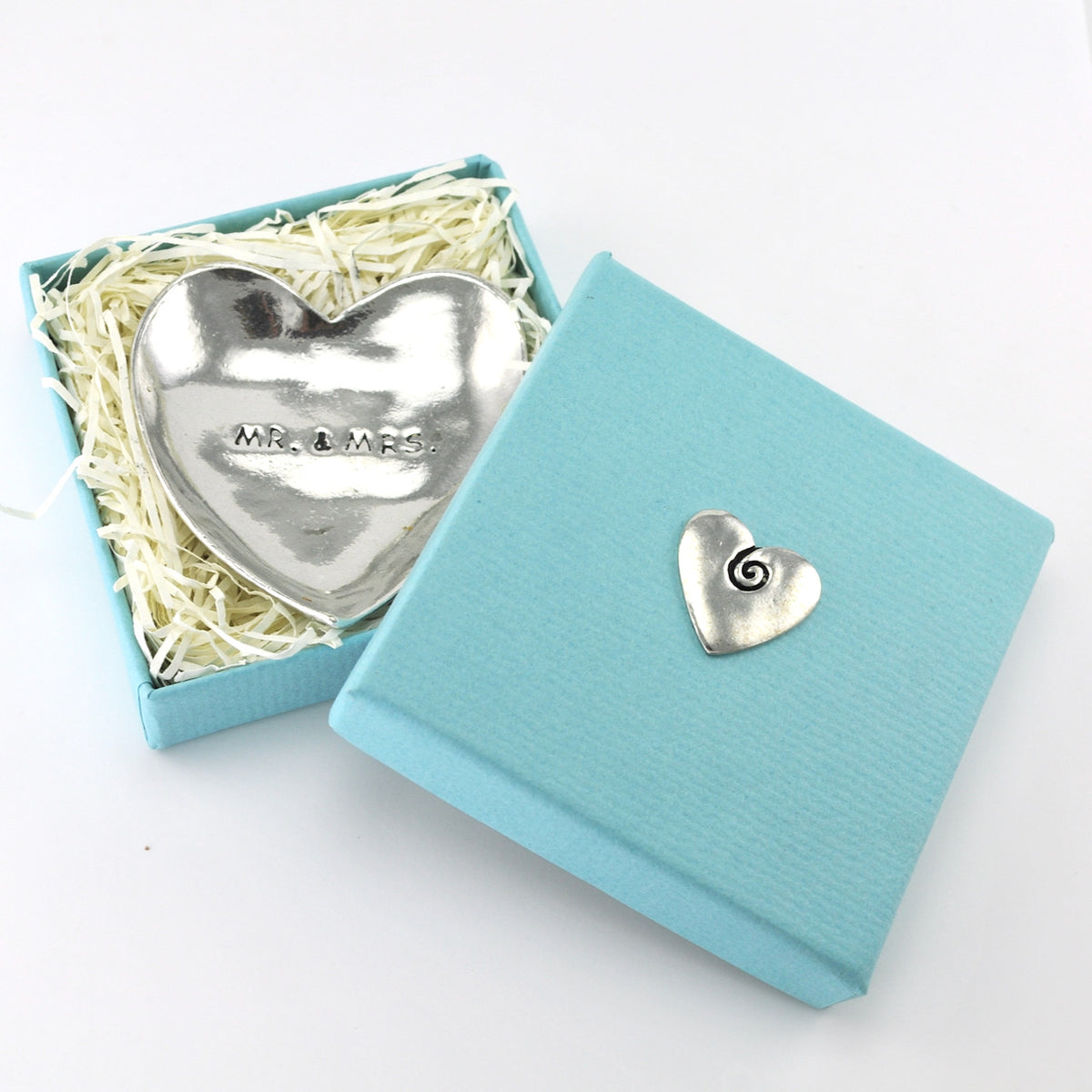 Pewter Mr and Mrs Charm Bowl