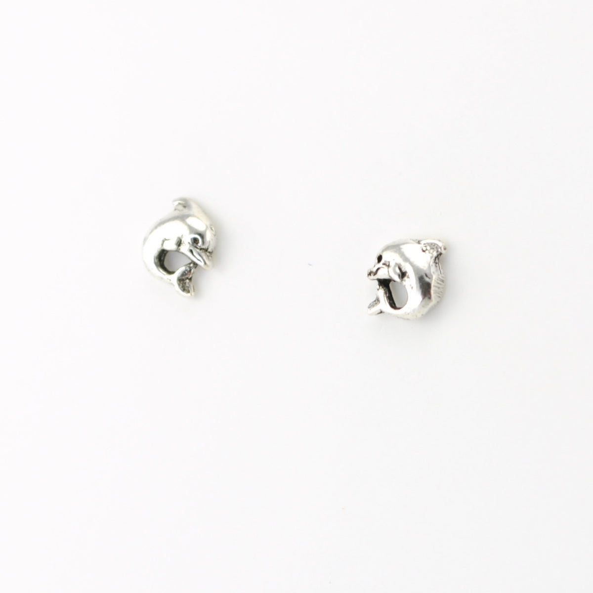 Sterling Silver Dolphin Post Earrings